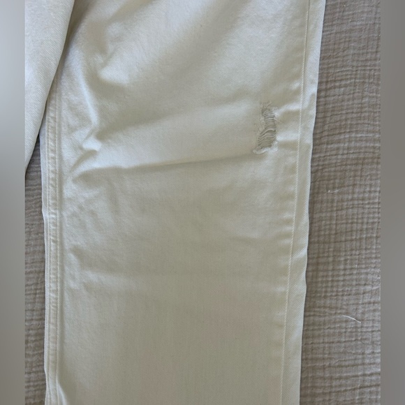 H&M women’s 14 cream denim 90s boyfriend high waist - Picture 6 of 8